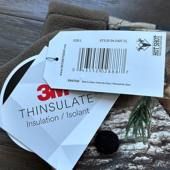 Realtree Xtra Hot Shot 3M Thinsulate,Pop Top, mittens,fleece lined,camo,warm - Picture 8 of 10